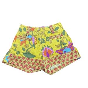 Rosalita McGee yellow colorful shorts size 36